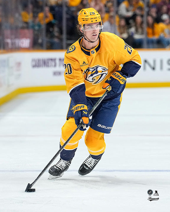 Pre-Order - Justin Barron Autographed Nashville Predators Home 8x10 Photo