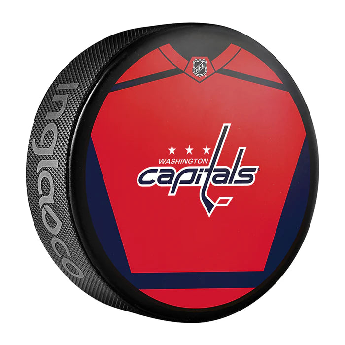 Pre-Order - Justin Williams Autographed Washington Capitals Jersey Design Hockey Puck