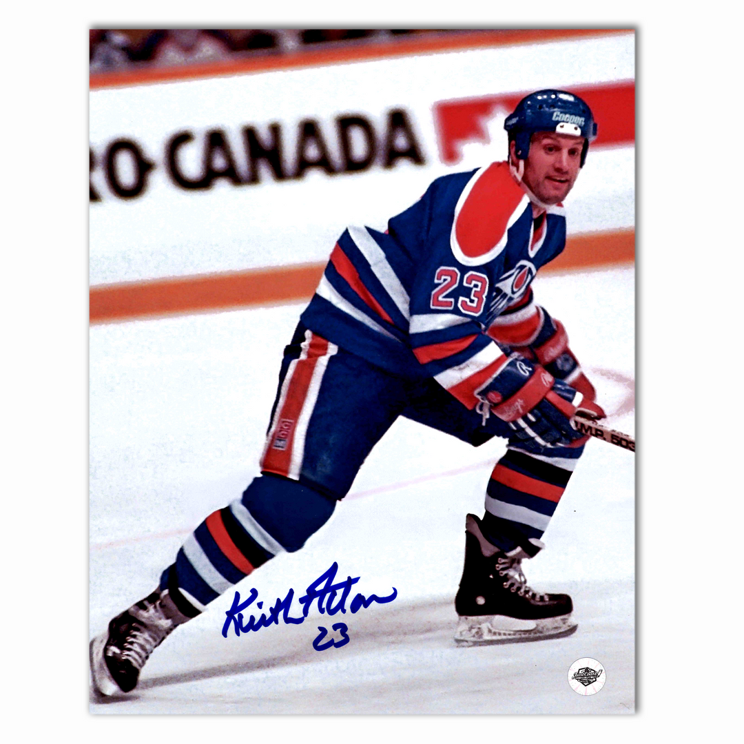 Keith Acton Autographed Edmonton Oilers Home 8x10 Photo