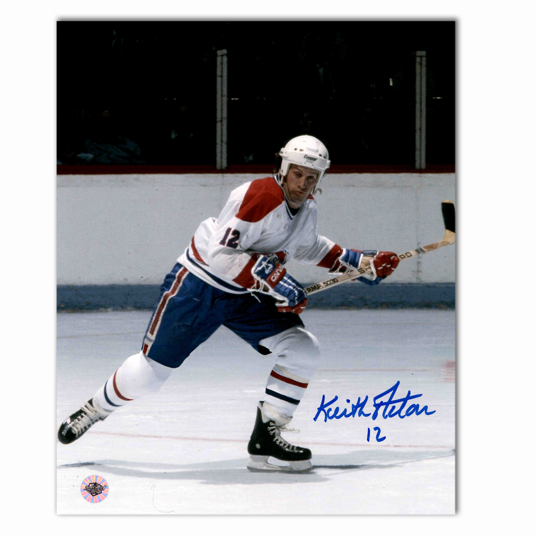 Keith Acton Autographed Montreal Canadiens Away 8x10 Photo
