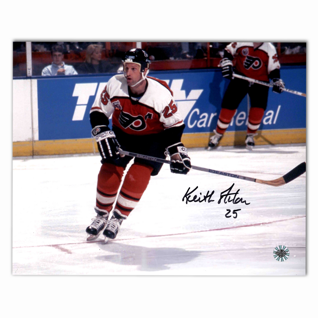 Keith Acton Autographed Philadelphia Flyers Home Horizontal 8x10 Photo