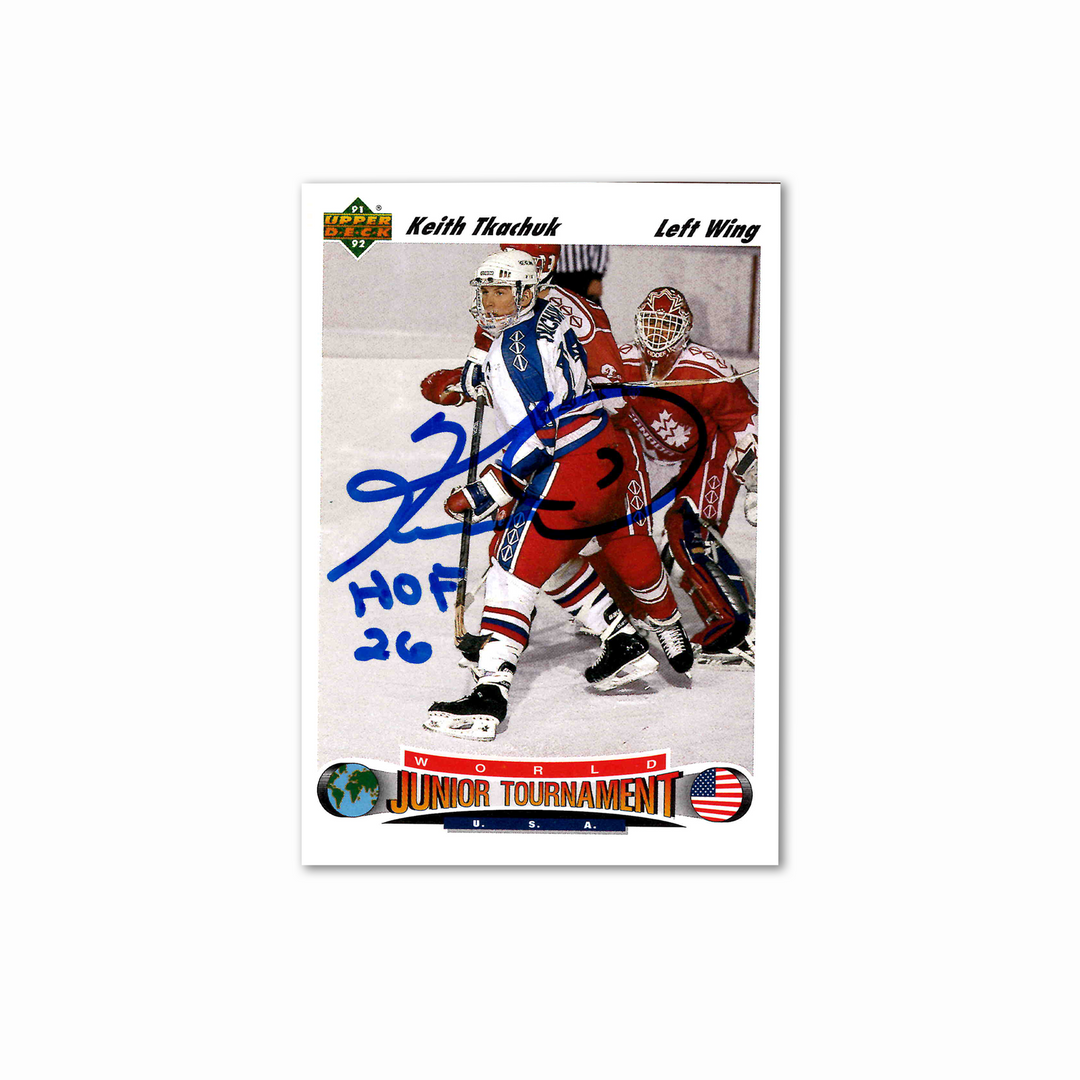 Keith Tkachuk Autographed Team USA UDA 