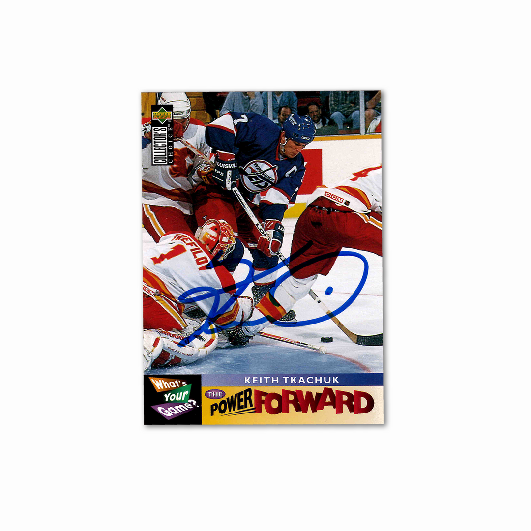Keith Tkachuk Autographed Winnipeg Jets UDA Power Forward 