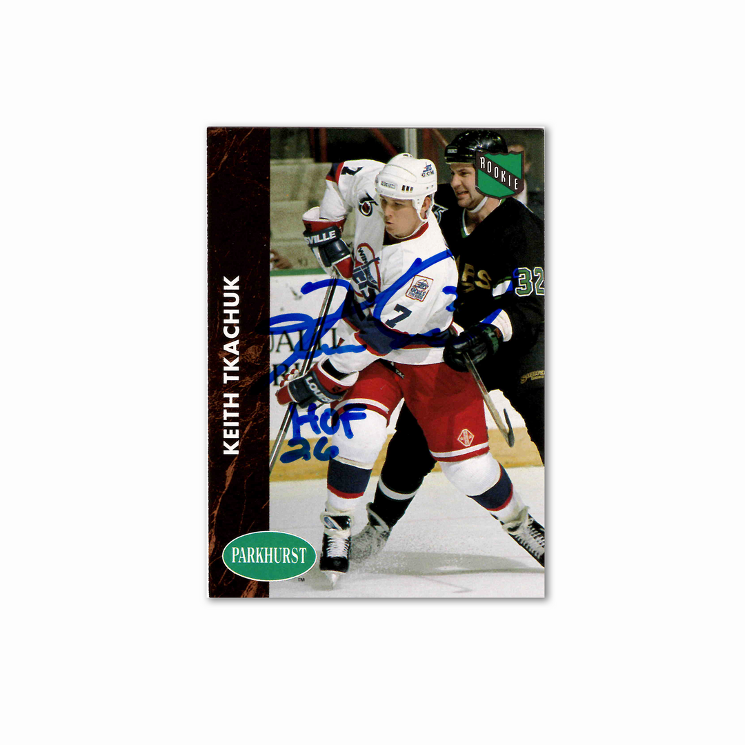 Keith Tkachuk Autographed Winnipeg Jets Proset Parkhurst 