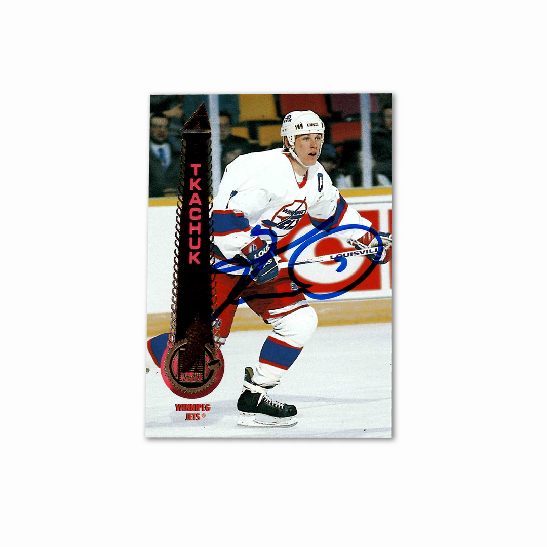 Keith Tkachuk Autographed Winnipeg Jets Pinnacle 