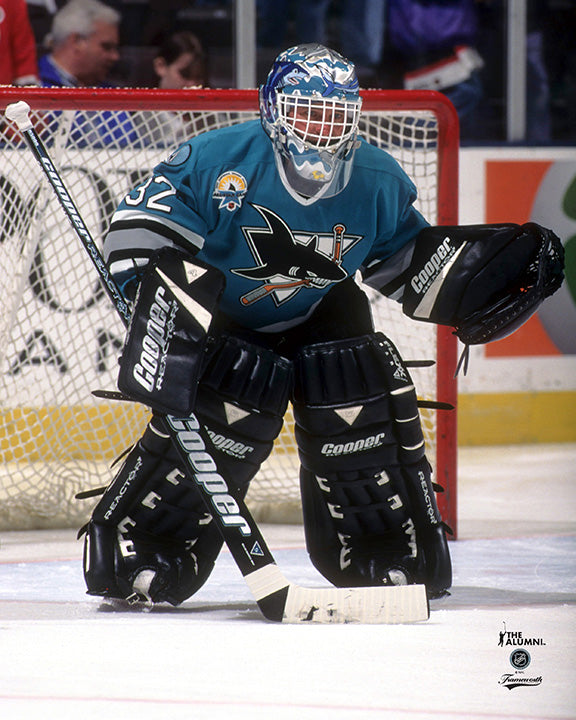 Pre-Order - Kelly Hrudey Autographed San Jose Sharks Home 8x10 Photo