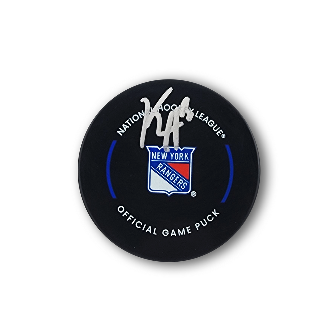 Kevin Hayes Autographed New York Rangers Official Hockey Puck