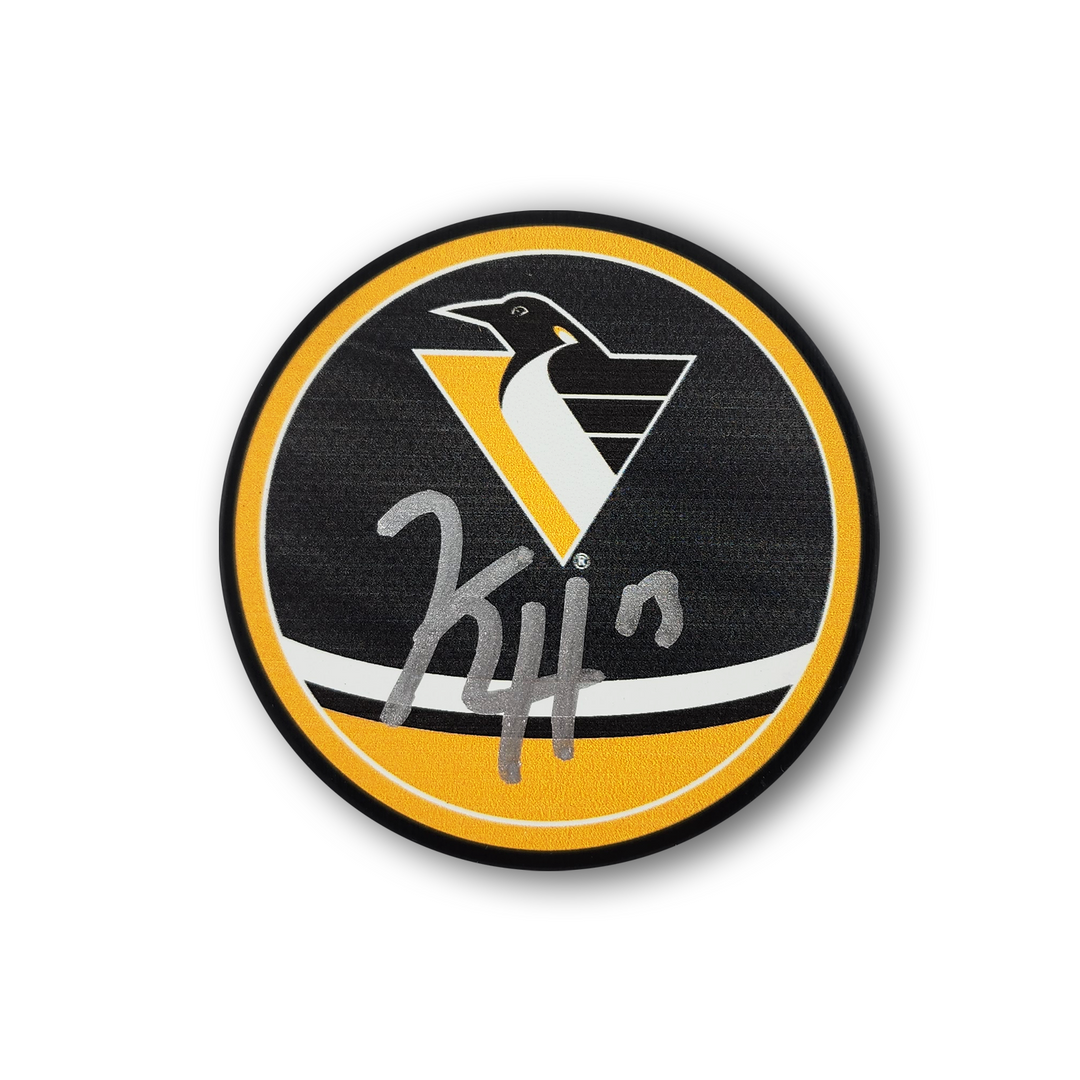 Kevin Hayes Autographed Pittsburgh Penguins Reverse Retro Hockey Puck