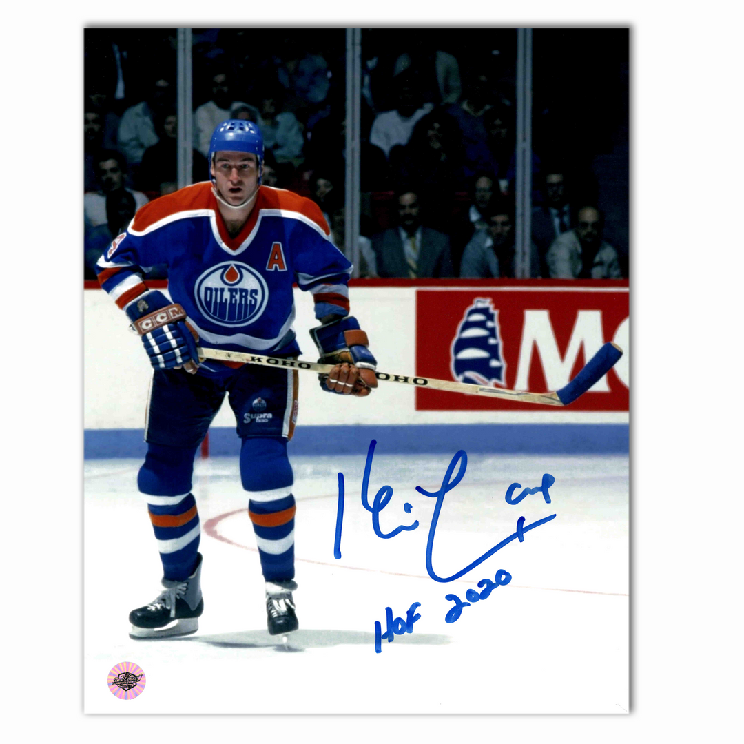 Kevin Lowe Autographed Edmonton Oilers Home 8x10 Photo