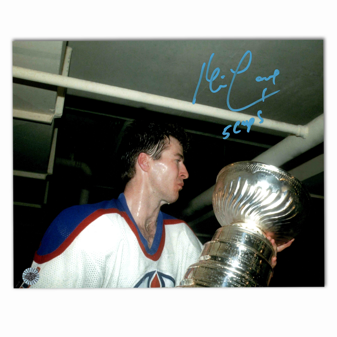 Kevin Lowe Autographed Edmonton Oilers Stanley Cup 8x10 Photo