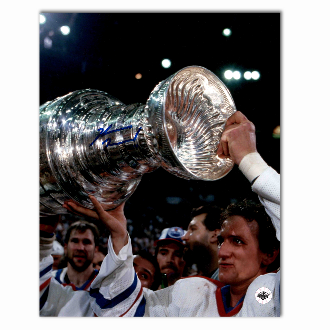Kevin Mcclelland Autographed Edmonton Oilers Stanley Cup 8x10 Photo