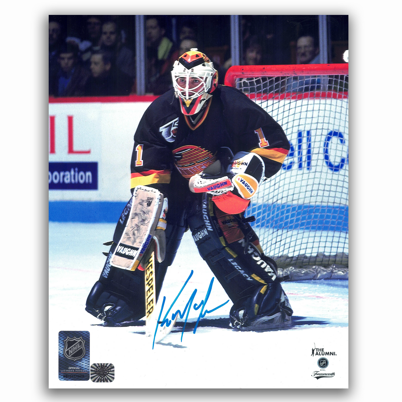 Kirk Mclean Vancouver Canucks Autographed Home 8x10 Photo