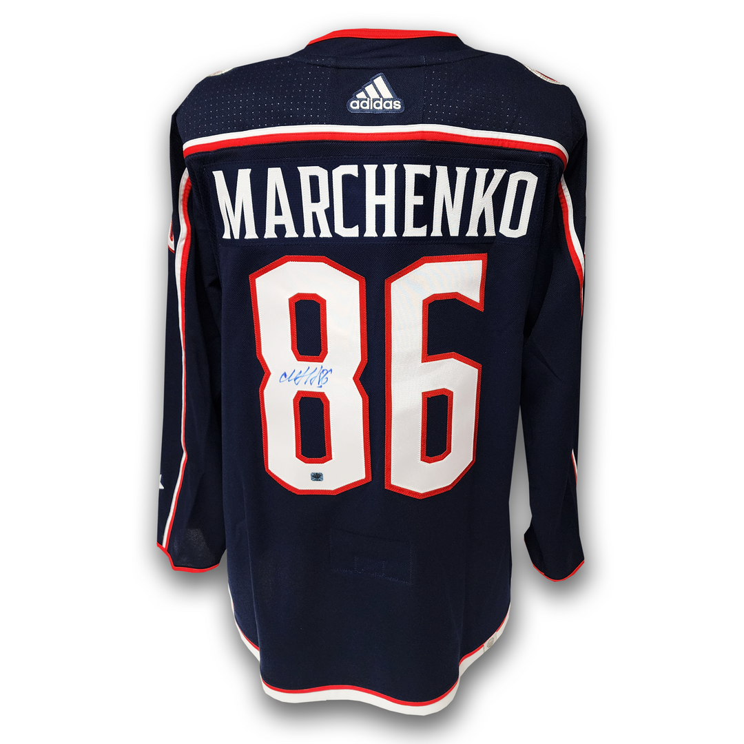 Kirill Marchenko Autographed Columbus Blue Jackets Adidas Jersey