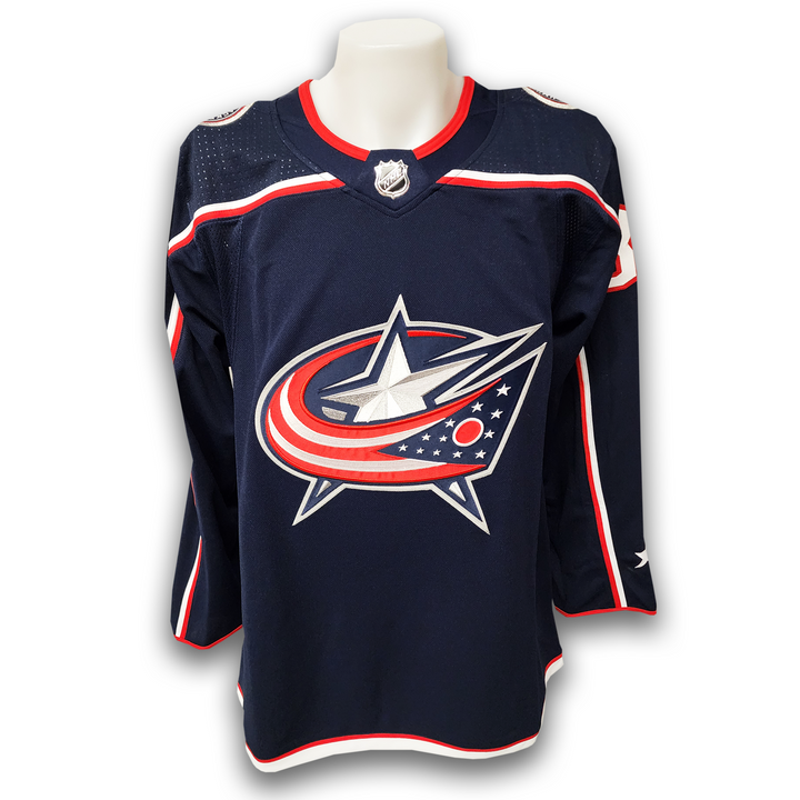 Kirill Marchenko Autographed Columbus Blue Jackets Adidas Inscribed 1st Goal