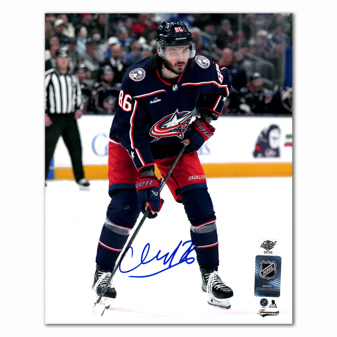 Kirill Marchenko Autographed Columbus Blue Jackets Home Photo 8x10