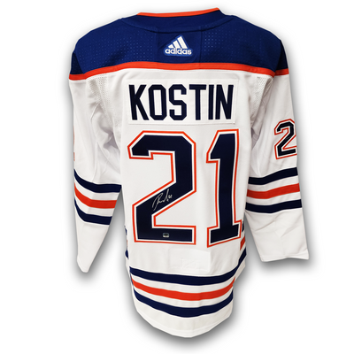 Klim Kostin Autographed Edmonton Oilers Away Adidas Jersey