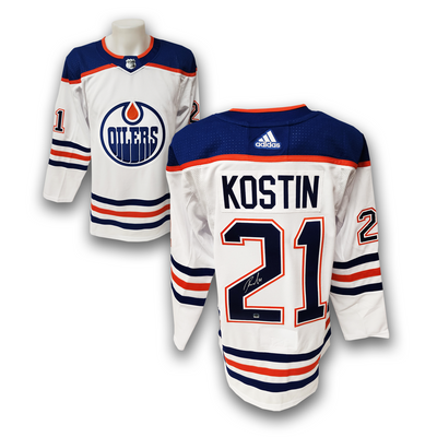 Klim Kostin Autographed Edmonton Oilers Away Adidas Jersey