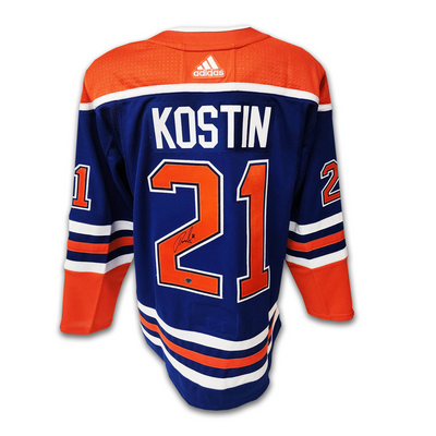 Klim Kostin Autographed Edmonton Oilers Home Adidas Jersey