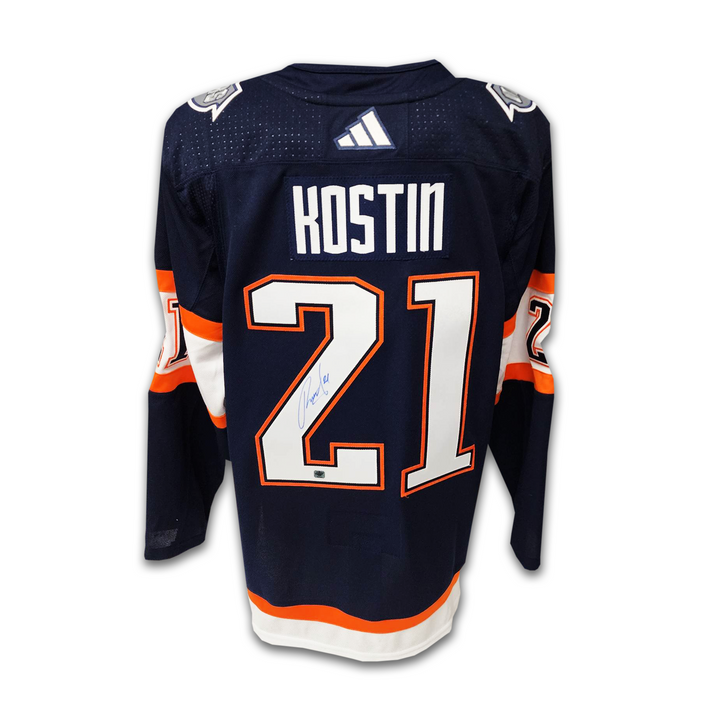 Klim Kostin Autographed Edmonton Oilers Reverse Retro 2.0 Adidas Jersey