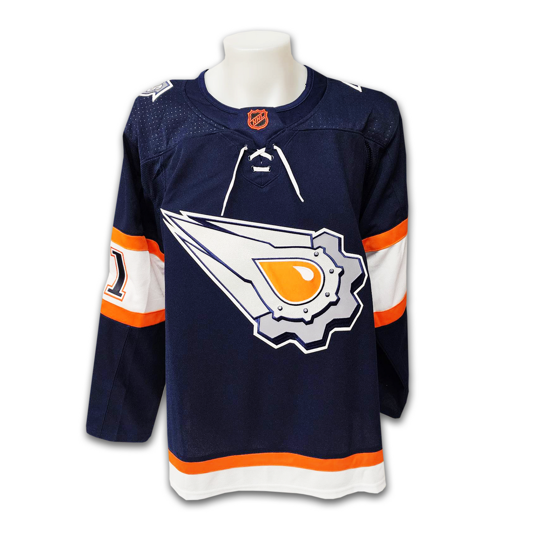 Klim Kostin Autographed Edmonton Oilers Reverse Retro 2.0 Adidas Jersey
