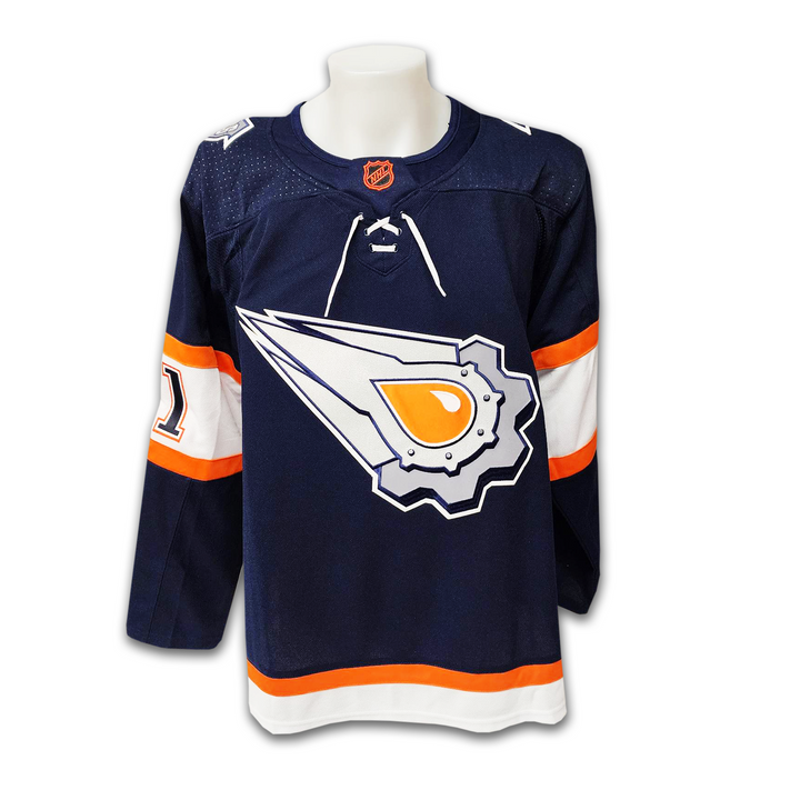 Klim Kostin Autographed Edmonton Oilers Reverse Retro 2.0 Adidas Jersey