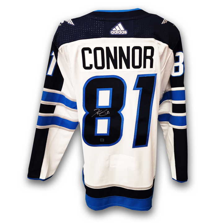 Kyle Connor Autographed Winnipeg Jets White Away Adidas Jersey