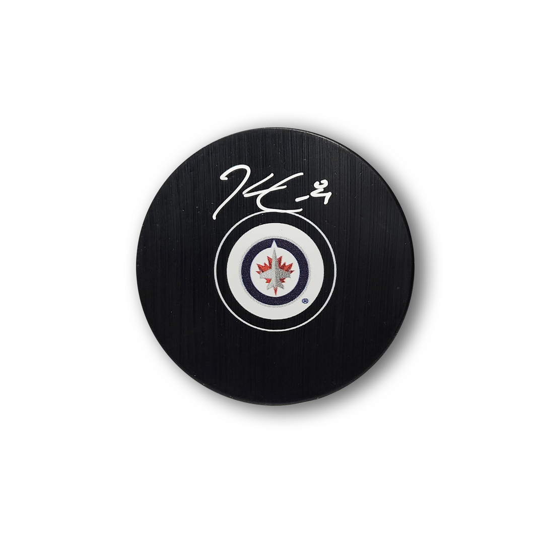 Kyle Connor Autographed Winnipeg Jets Hockey Puck