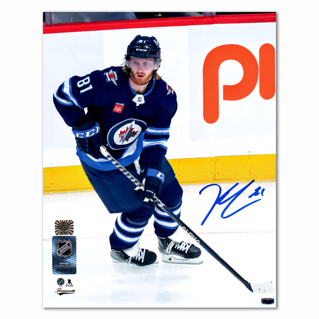 Kyle Connor Autographed Winnipeg Jets Home 8x10 Photo