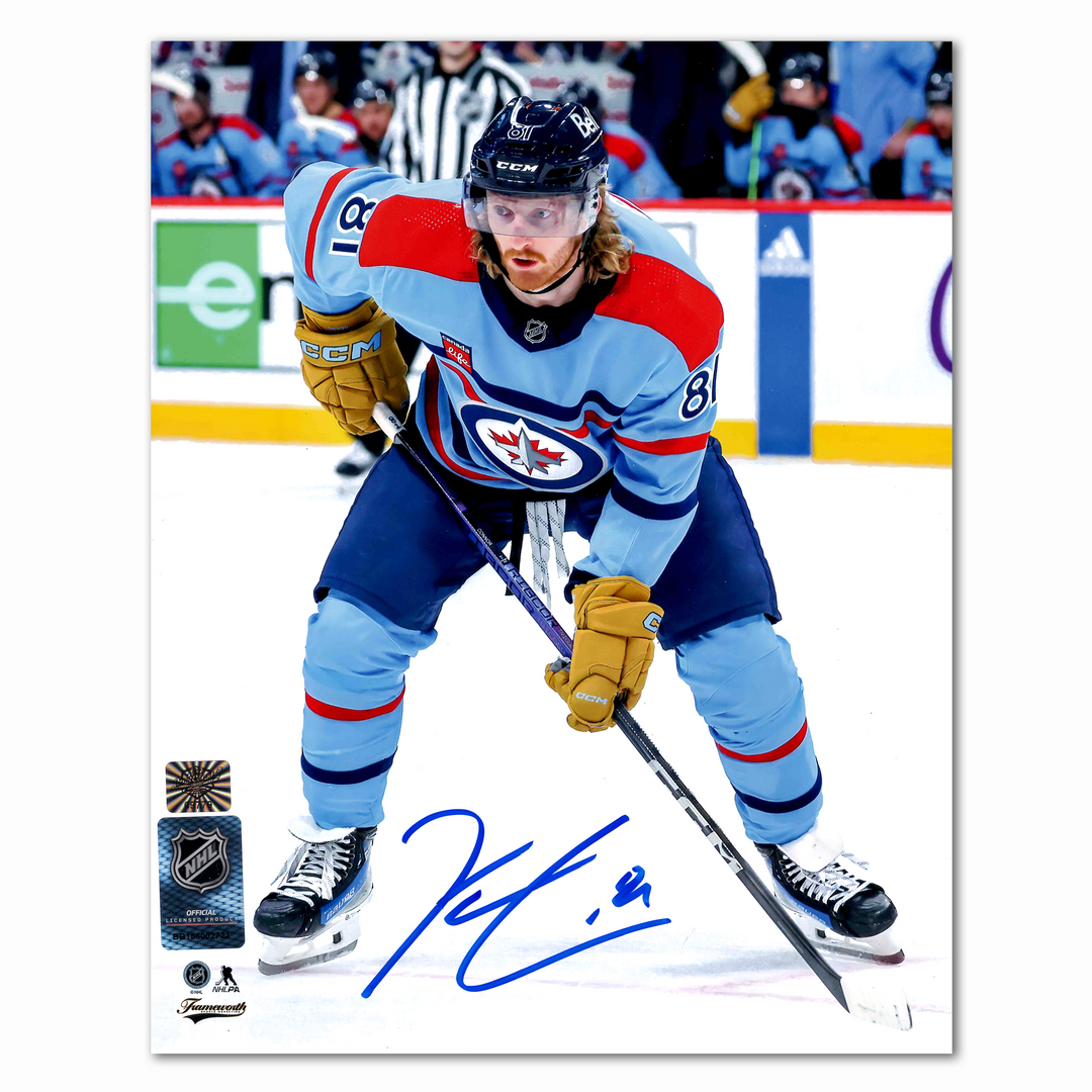 Kyle Connor Autographed Winnipeg Jets RCAF Centennial 8x10 Photo