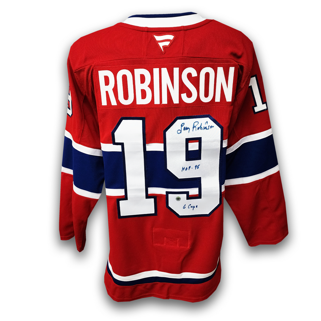 Larry Robinson Autographed Montreal Canadiens Home Fanatics Premium Jersey