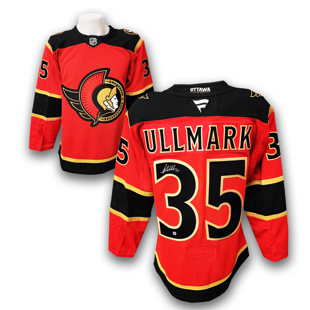 Linus Ullmark Autographed Ottawa Senators Alternate Fanatics Premium Jersey