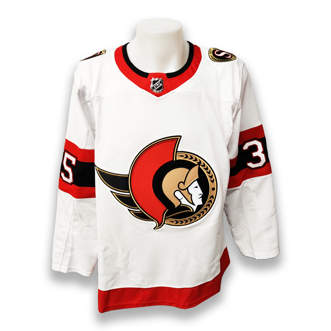 Linus Ullmark Autographed Ottawa Senators Away Adidas Jersey