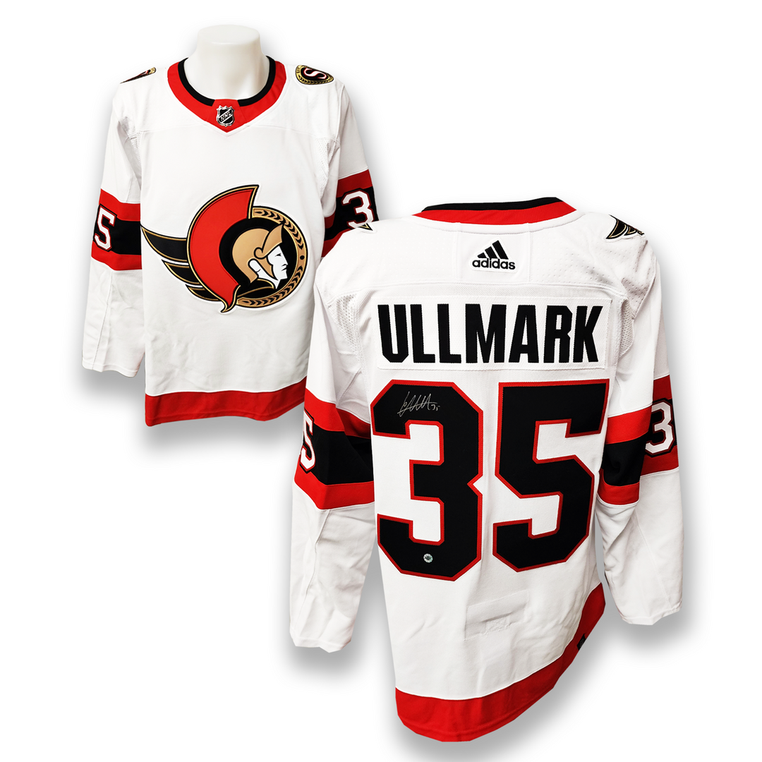 Linus Ullmark Autographed Ottawa Senators Away Adidas Jersey