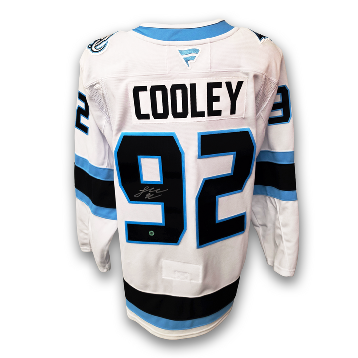 Logan Cooley Autographed Utah Mammoth Away Fanatics Premium Jersey