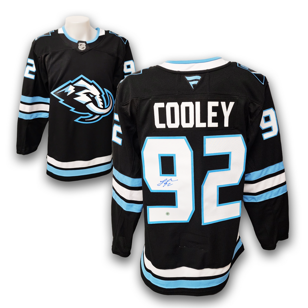 Logan Cooley Autographed Utah Mammoth Fanatics Premium Jersey