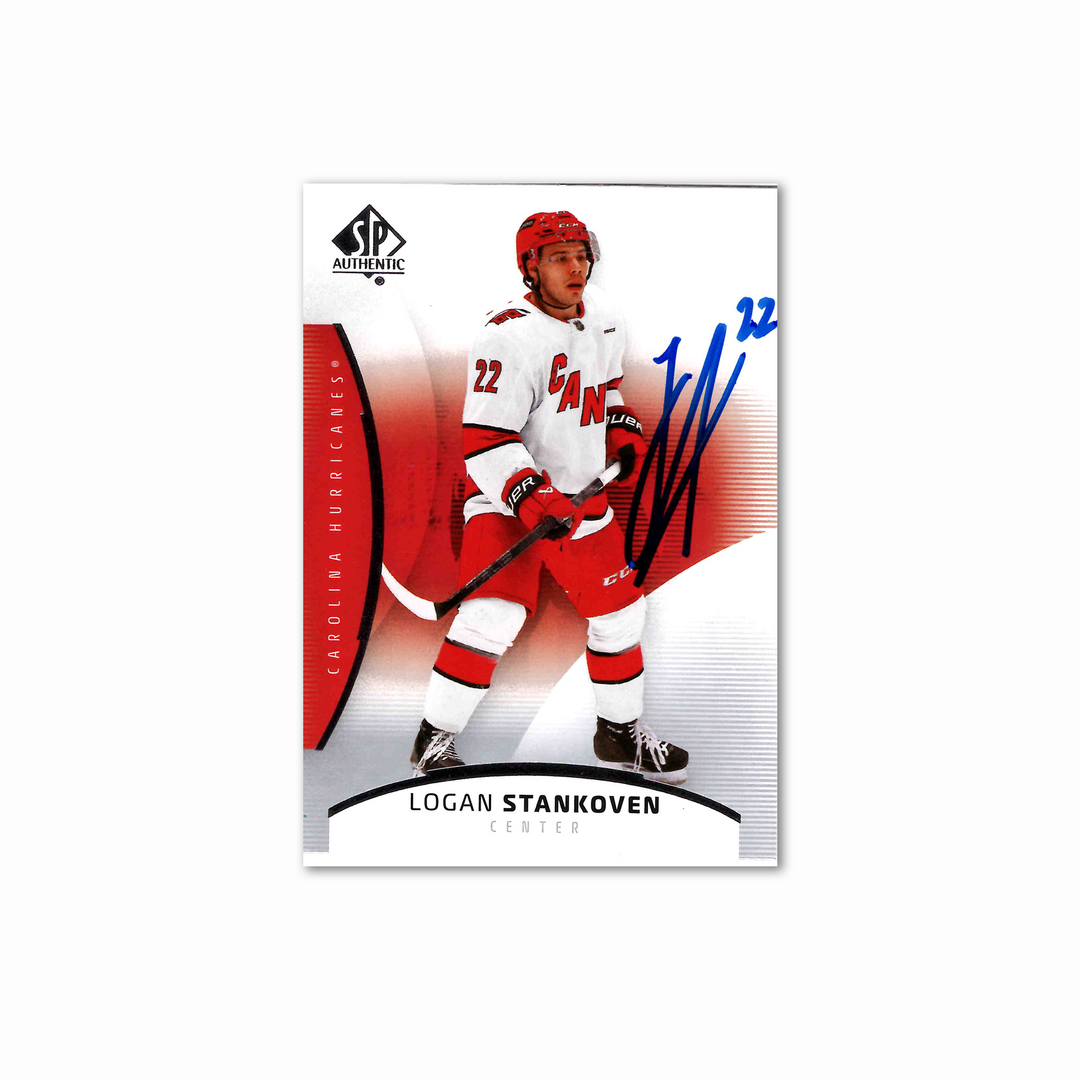 Logan Stankoven Autographed Carolina Hurricanes SP Authentic 
