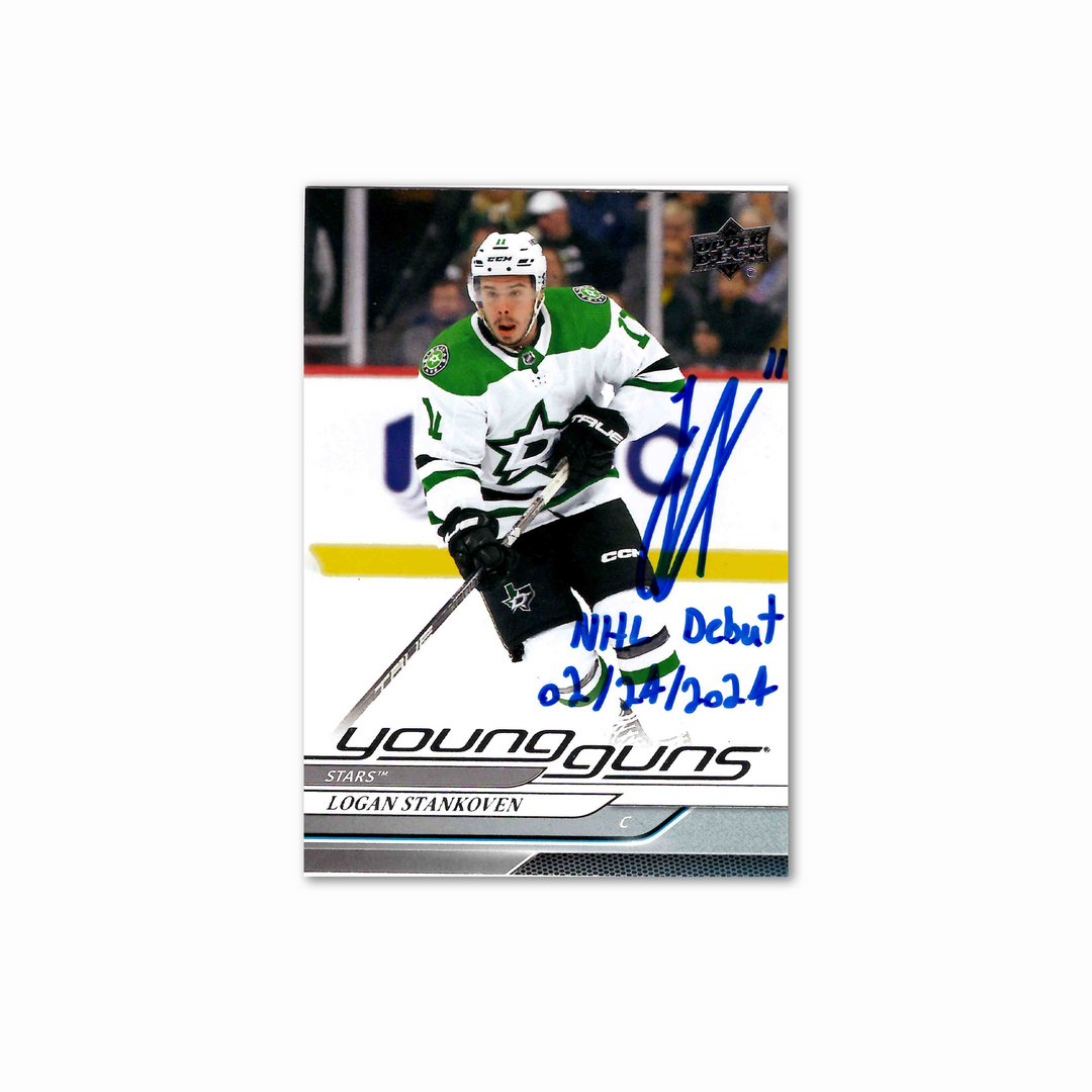 Logan Stankoven Autographed Dallas Stars 
