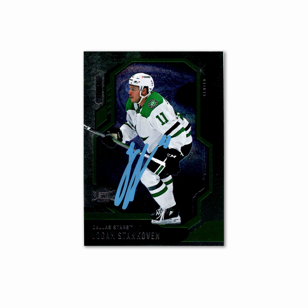 Logan Stankoven Autographed Dallas Stars Metal Universe 