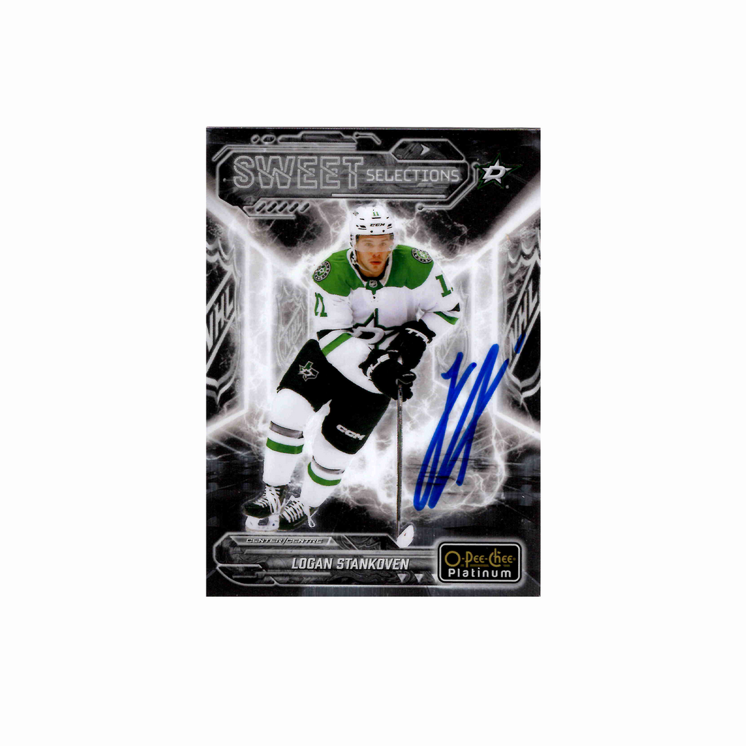 Logan Stankoven Autographed Dallas Stars OPC Platinum Sweet Selections SS-10 2024-25 Hockey Card