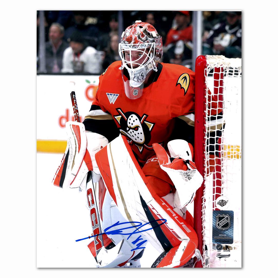 Lukas Dostal Autographed Anaheim Ducks Home 8x10 Photo