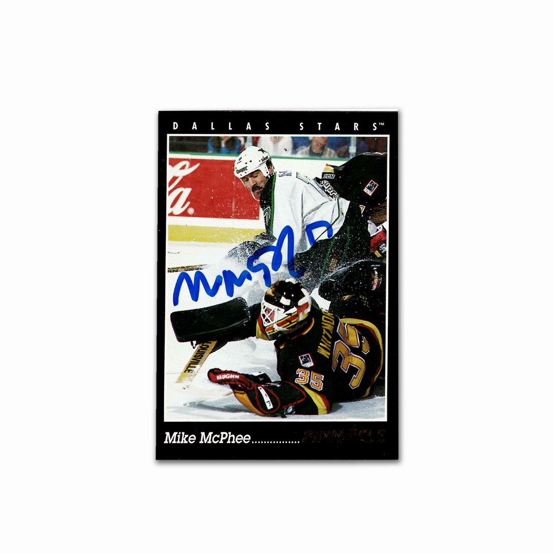 Mike McPhee Autographed Dallas Stars 1993-94 Pinnacle 