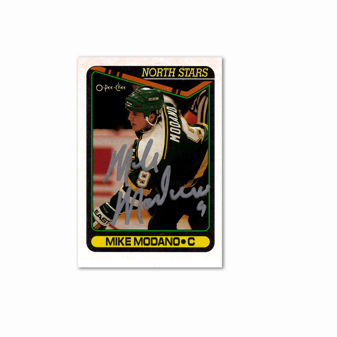 Mike Modano Autographed Minnesota North Stars OPC 