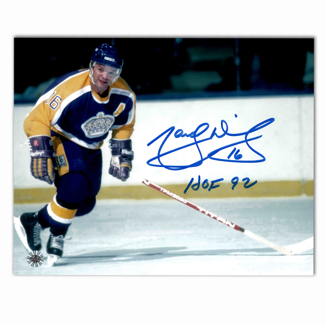 Marcel Dionne Autographed Los Angeles Kings Home Horizontal 8x10 Photo