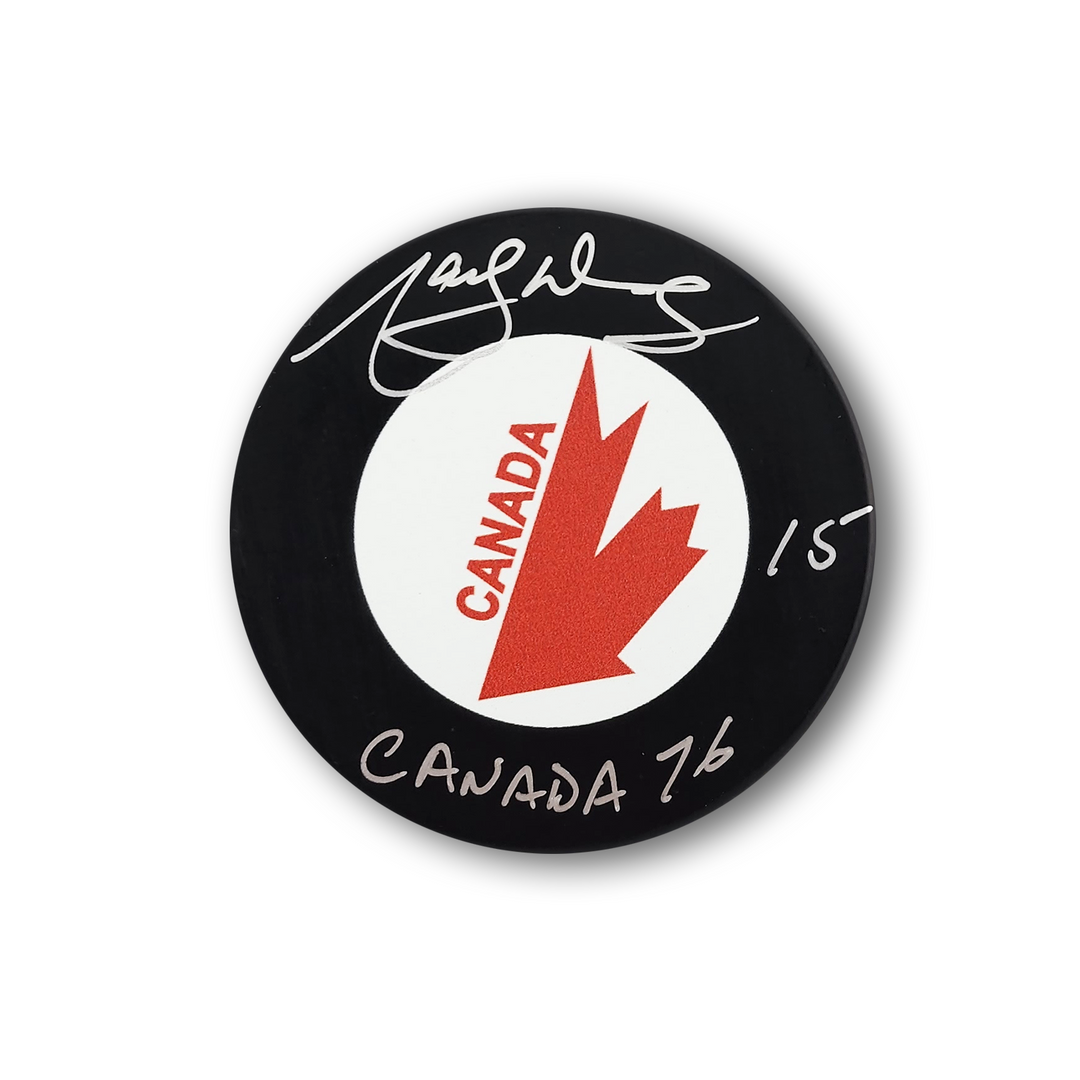Marcel Dionne Autographed Team Canada Hockey Puck