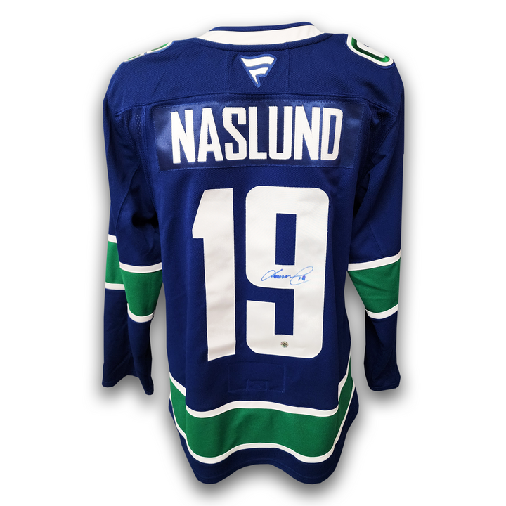 Markus Naslund Autographed Vancouver Canucks Home Fanatics Premium Jersey