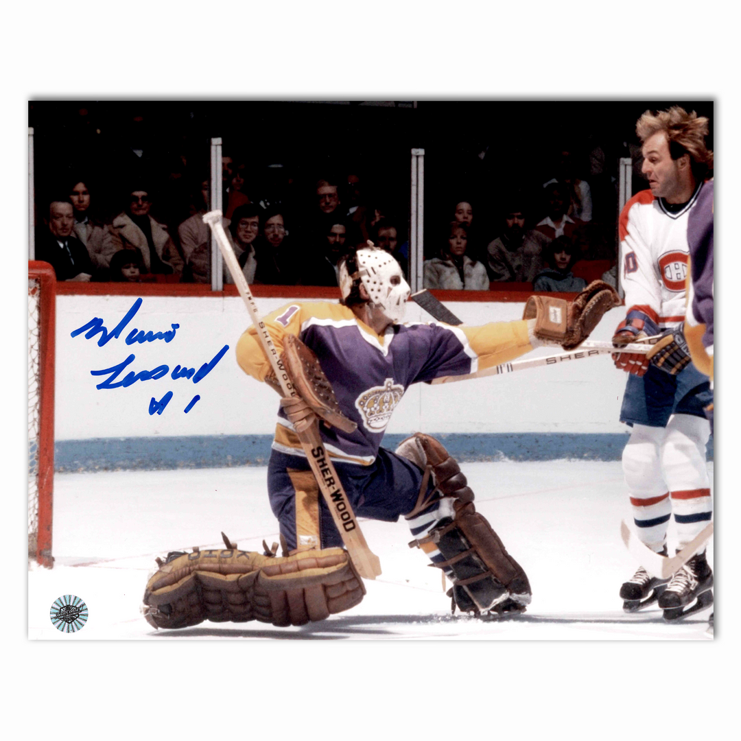 Mario Lessard Autographed Los Angeles Kings Horizontal 8x10 Photo