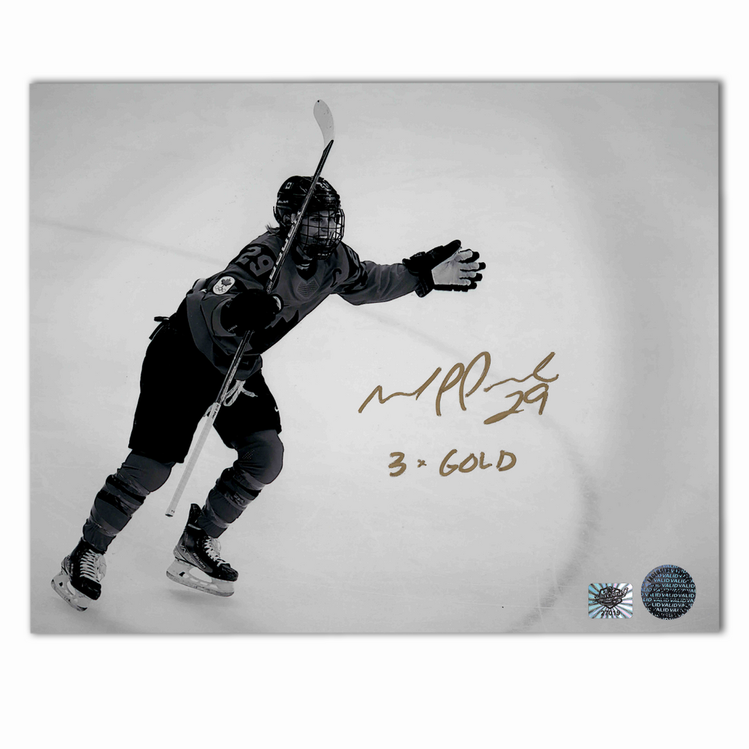 Marie Phillip Poulin Autographed Team Canada 8x10 Photo