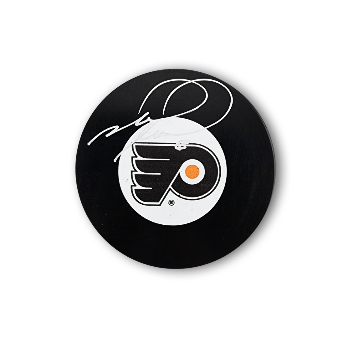 Mark Recchi Autographed Philadelphia Flyers Hockey Puck
