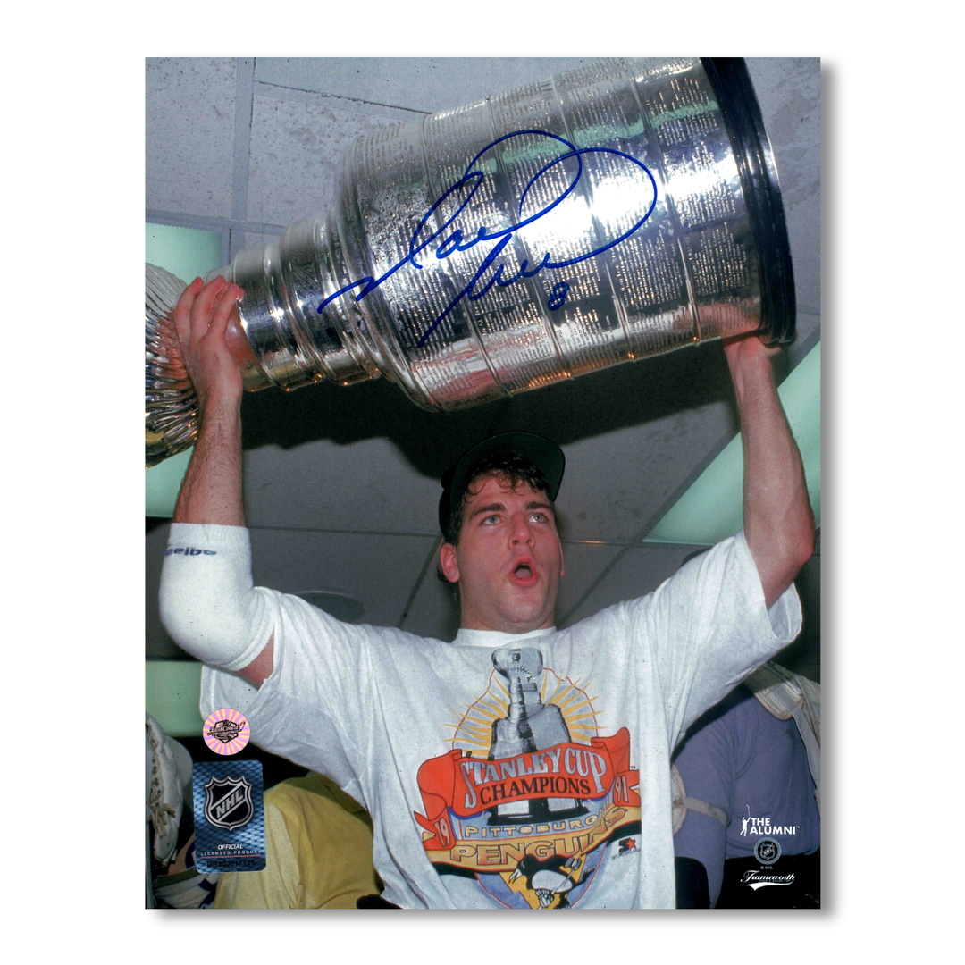 Mark Recchi Autographed Pittsburgh Penguins 1991 Stanley Cup 8x10 Photo