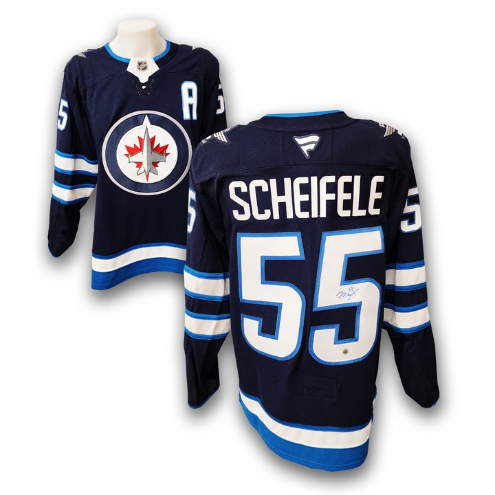 Mark Scheifele Autographed Winnipeg Jets Home Fanatics Premium Jersey Jersey